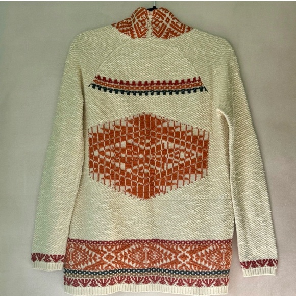 Lucky Brand Linen Cotton Embroidered Boho Deep Pocket Cardigan - Picture 3 of 11